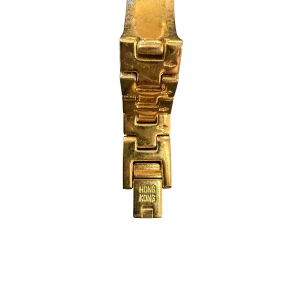 Bulova Ladies Gold Tone Tank With Gold Tone Bracelet Hong Kong C976565 - Picture 5 of 7